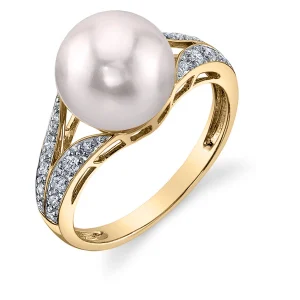 Akoya Pearl & Diamond Robbi Ring