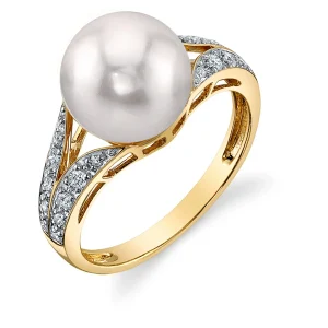 Akoya Pearl & Diamond Robbi Ring