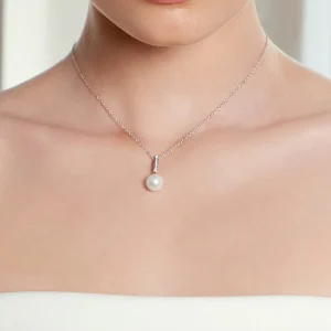 South Sea Pearl Dangling Diamond Pendant
