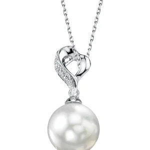 White South Sea Pearl & Diamond Melissa Pendant