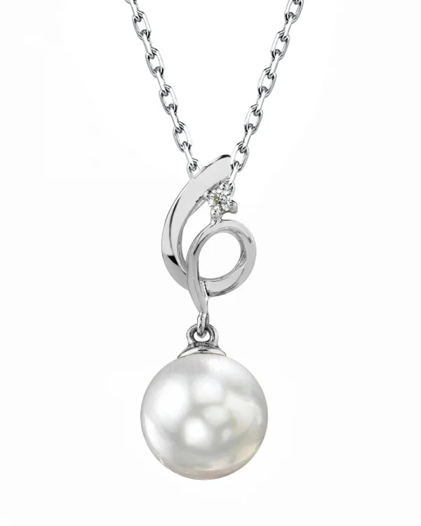14K Gold South Sea Pearl & Diamond Symphony Pendant