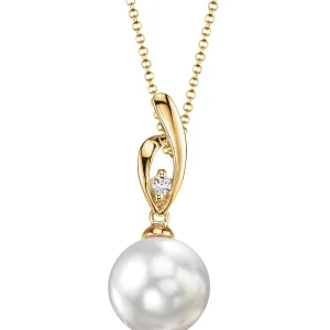 White South Sea Pearl & Diamond Lois Pendant