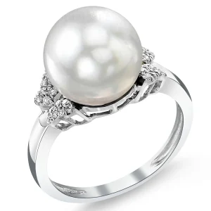 White South Sea Pearl & Diamond Nora Ring