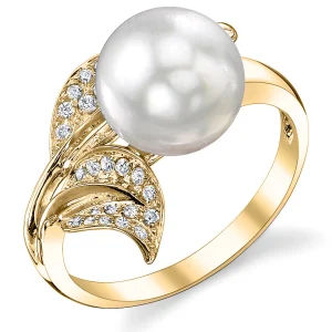 South Sea Pearl & Diamond Eva Ring