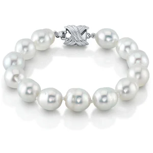 9-10mm White South Sea Baroque Pearl Bracelet