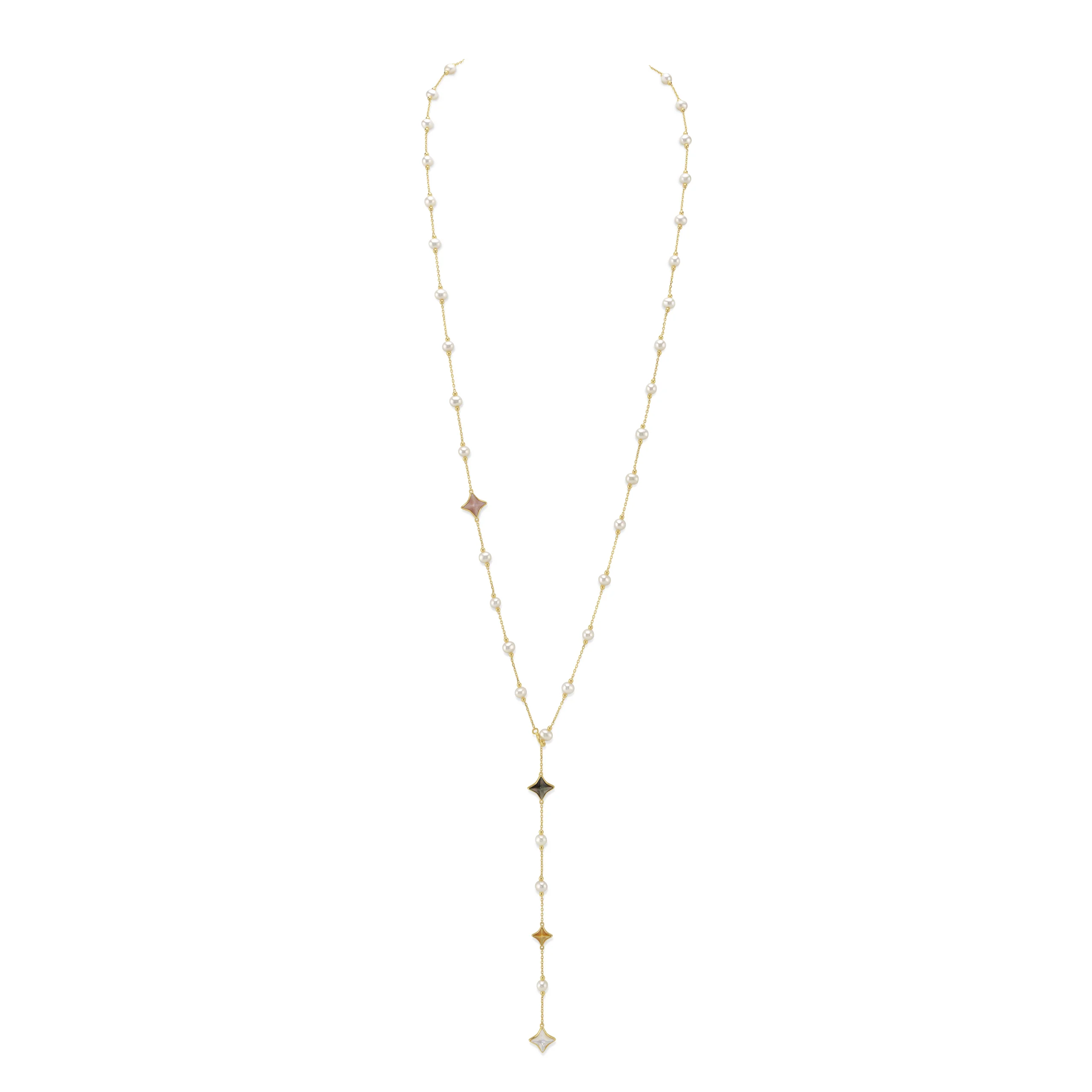 White Freshwater Pearl Anika Necklace