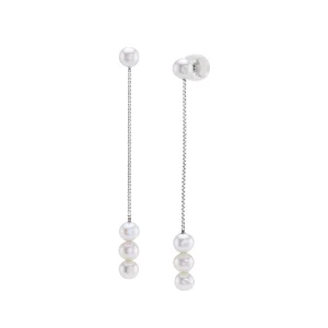 White Freshwater Pearl Bree Earrings