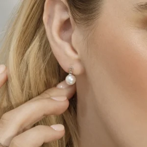 Japanese Akoya Pearl Sherry Earrings