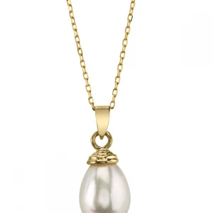 Drop-Shape Freshwater Pearl Hope Pendant