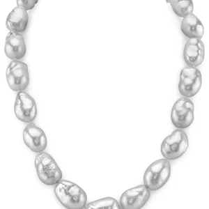 14-17.3mm White South Sea Baroque Pearl Necklace