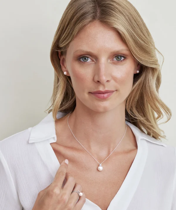 White South Sea Pearl & Diamond Ellie Pendant