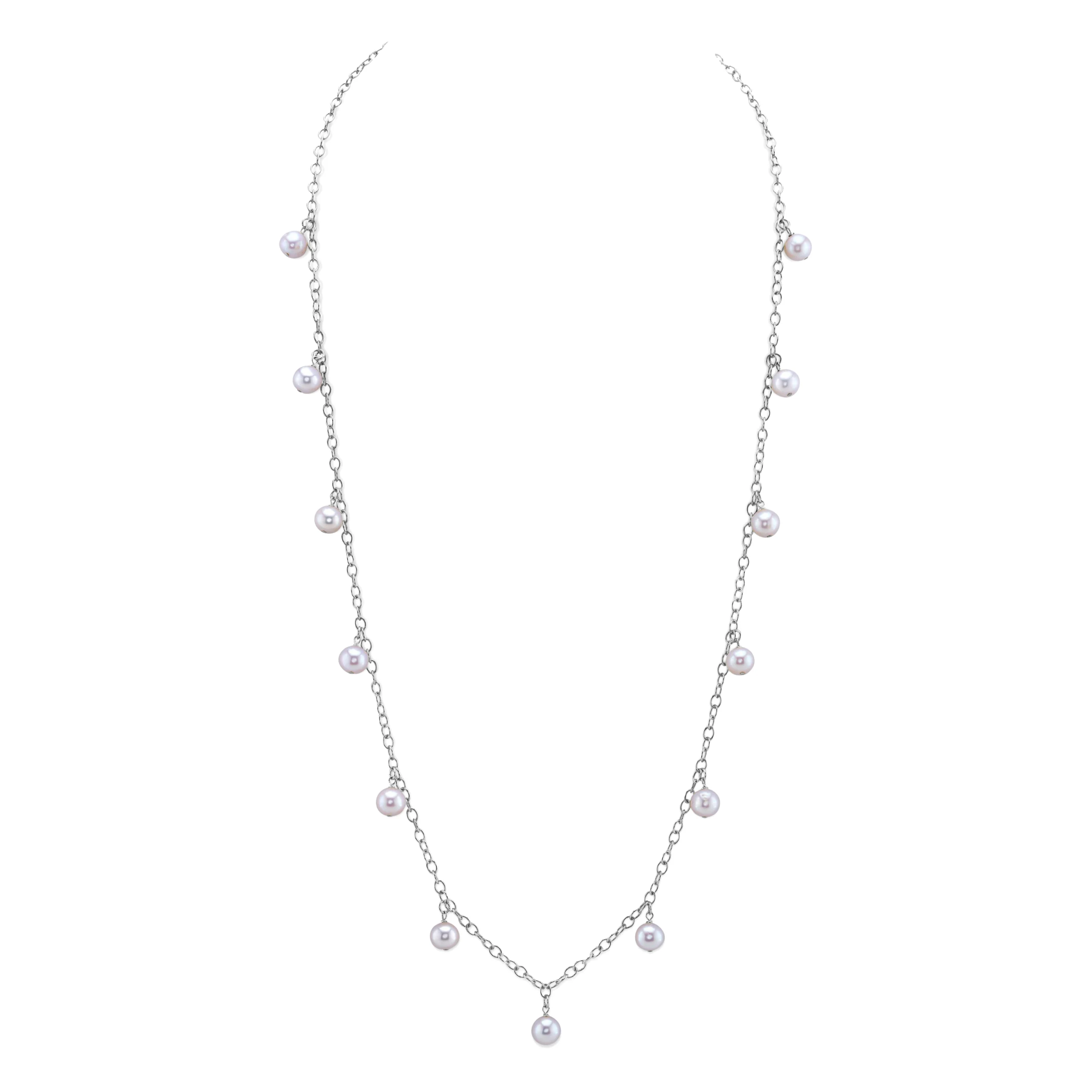White Freshwater Pearl Isabella Necklace