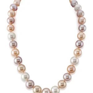 11.5-12.5mm Freshwater Multicolor Pearl Necklace - AAAA Quality
