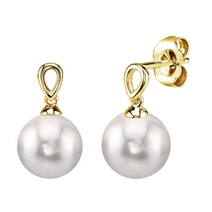 Japanese Akoya Pearl Sherry Earrings