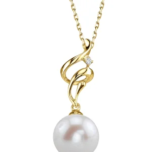Freshwater Pearl & Diamond Aria Pendant