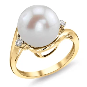 Freshwater Pearl & Diamond Sia Ring