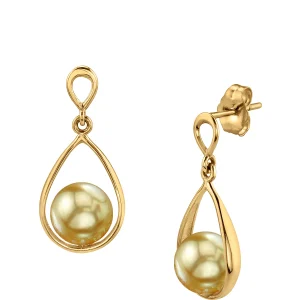 Golden South Sea Pearl Jess Earrings