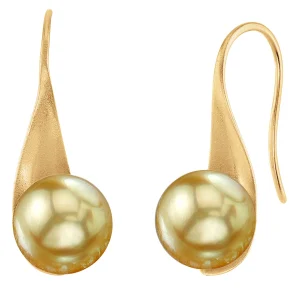 Golden South Sea Pearl Gaby Earrings