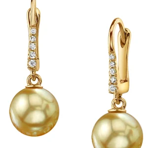 Golden Pearl Susan Earrings