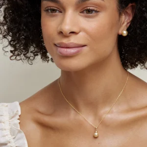 Golden South Sea Hope Pendant