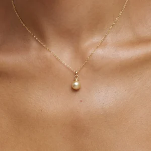 Golden South Sea Hope Pendant