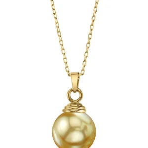 Golden South Sea Hope Pendant