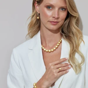 14K Gold Golden South Sea Pearl Felice Ring