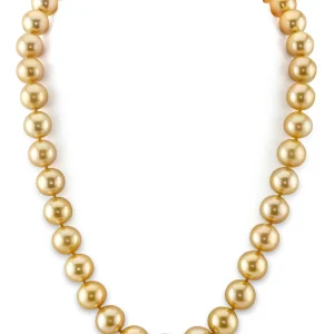 11-13mm Golden South Sea Pearl Necklace - AAA Quality