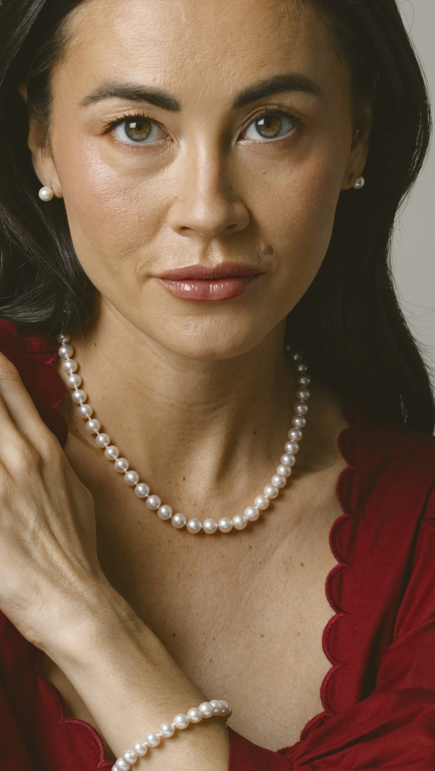 Japanese Akoya White Pearl Sets in AA+ Quality