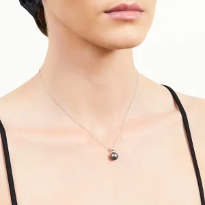 Tahitian South Sea Pearl & Diamond Lev Pendant