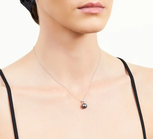 Tahitian South Sea Pearl & Diamond Lev Pendant