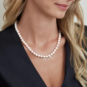 7.0-7.5mm White Freshwater Pearl Necklace - AAA Quality