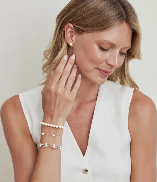 6.5-7.0mm Akoya White Pearl Bracelet