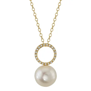 Freshwater Pearl & Diamond Maya Pendant