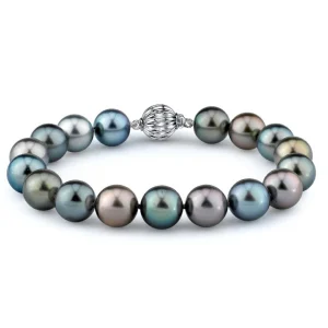 10-11mm Tahitian South Sea Multicolor Pearl Bracelet