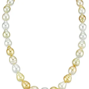 9-11mm South Sea Multicolor Baroque Pearl Necklace