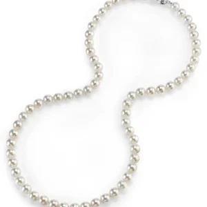 5.5-6.0mm Hanadama Akoya White Pearl Necklace