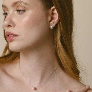 14K Gold Pink Freshwater Solitaire Pearl & Gold Pendant