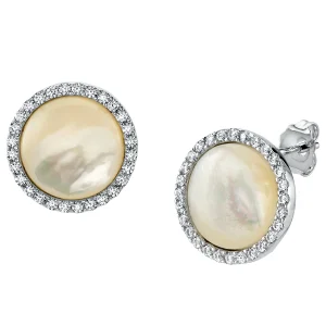 White Mother of Pearl Darcie Earrings