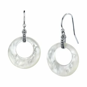 Mother of Pearl Crescent Earrings