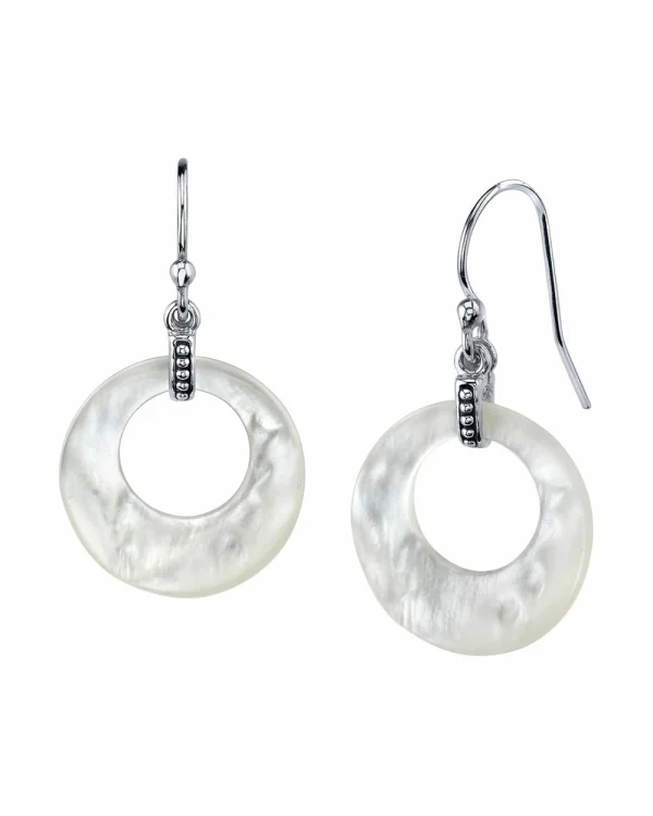 Mother of Pearl Crescent Earrings