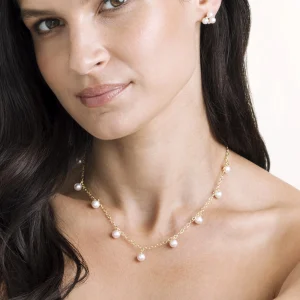 White Freshwater Pearl Isabella Necklace
