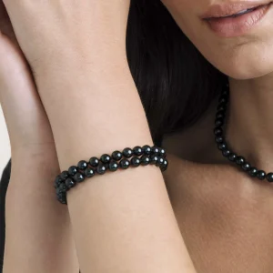 Japanese Akoya Black Double Pearl Bracelet - Various Sizes