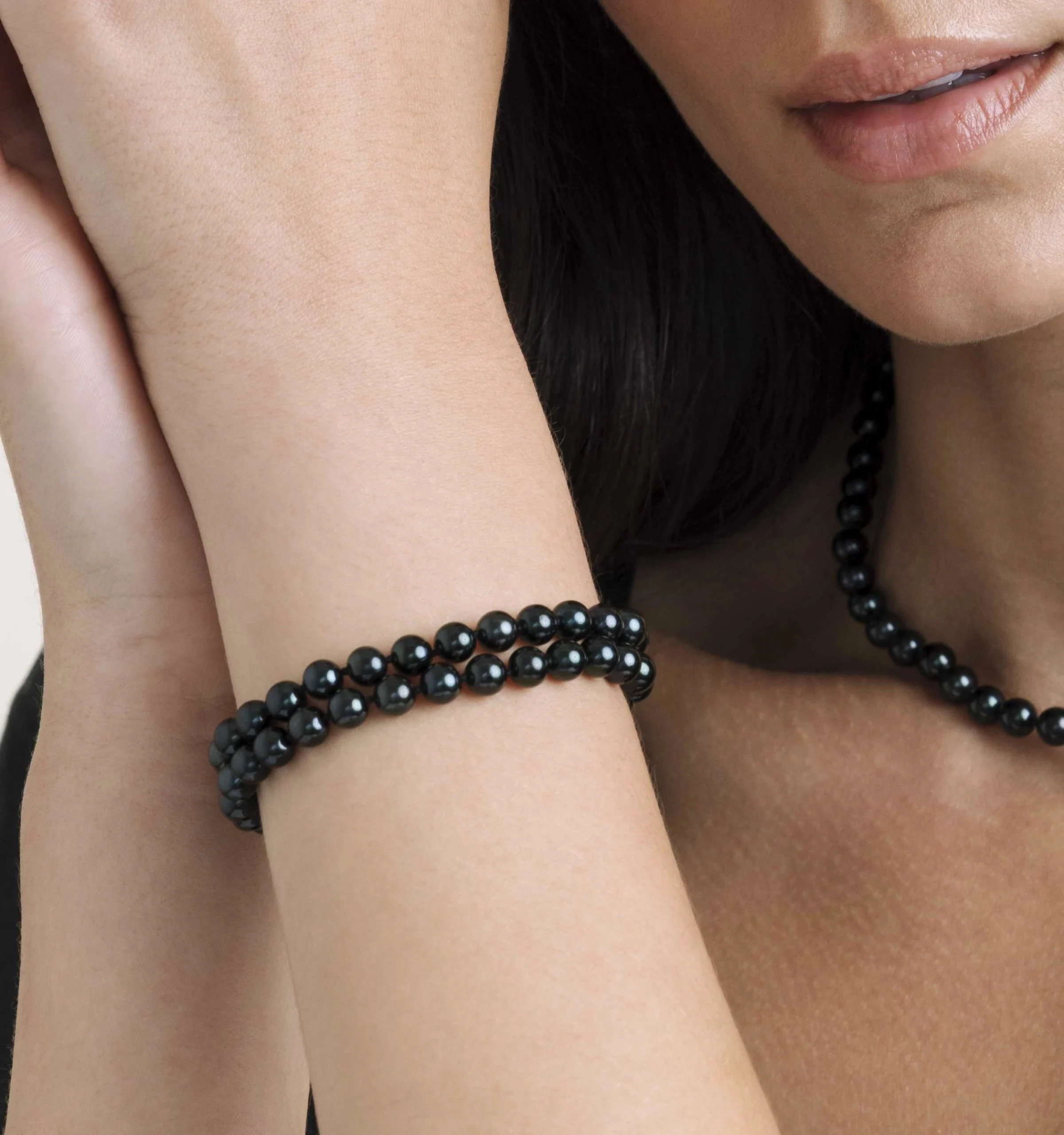 Japanese Akoya Black Double Pearl Bracelet - Various Sizes