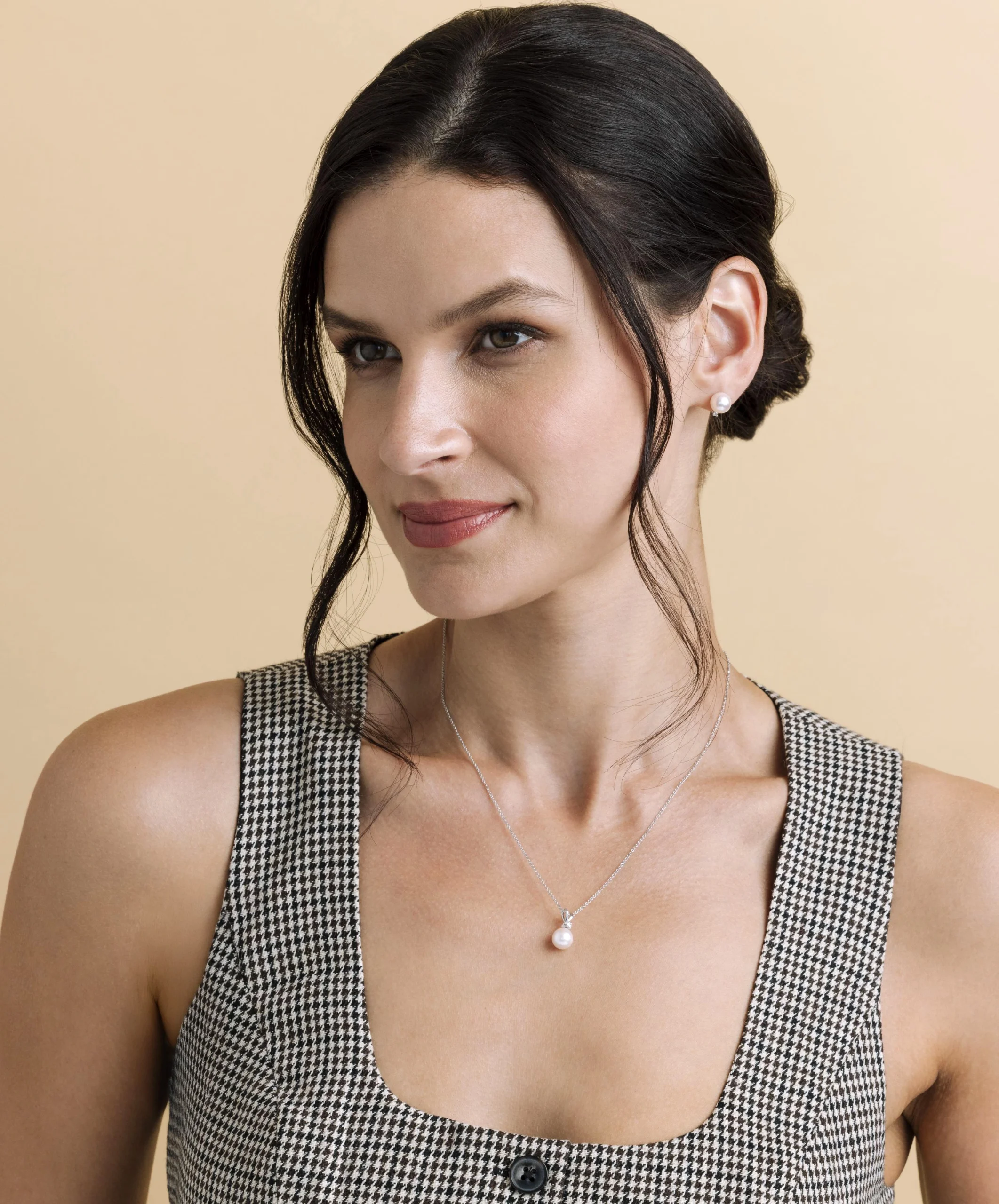 Freshwater Pearl & Diamond Classic Pendant