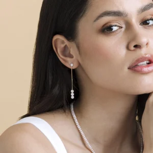 White Freshwater Pearl Bree Earrings