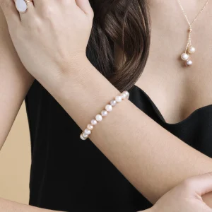 6.5-7.0mm Multicolor Freshwater Pearl Bracelet - AAA Quality