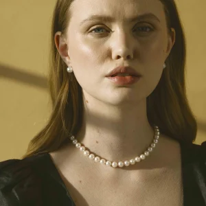 8.0-8.5mm Japanese Akoya White Pearl Necklace - AAA Quality