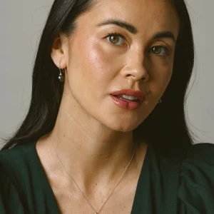 Black Freshwater Pearl Linda Dangling Earrings