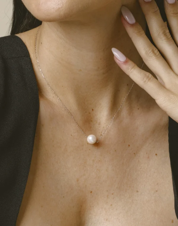 14K Gold Akoya Solitaire Pearl & Gold Pendant